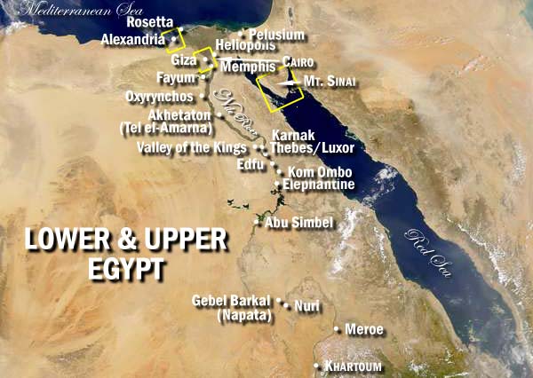 egypt from satellite