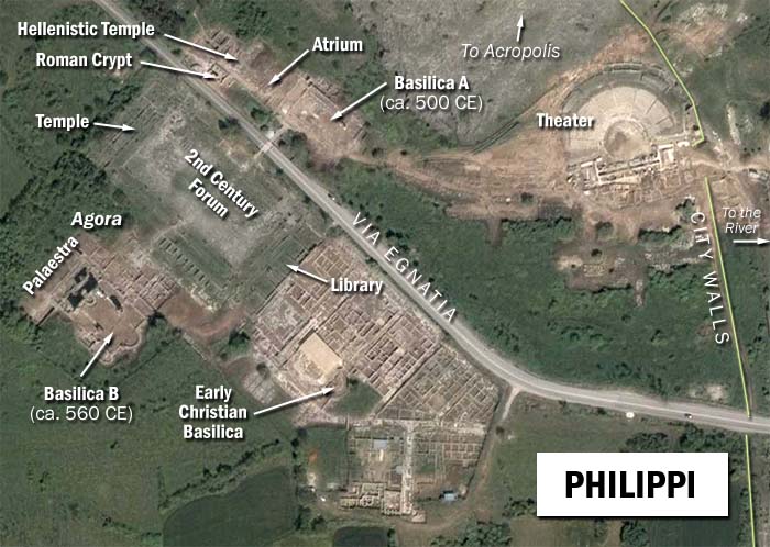 philippi from satellite